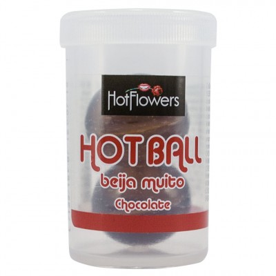 Hot Ball Comestível Beija Muito Chocolate - 4g - Hot Flowers