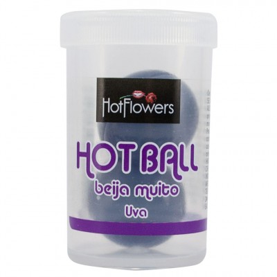 Hot Ball Comestível Beija Muito Uva - 4g - Hot Flowers