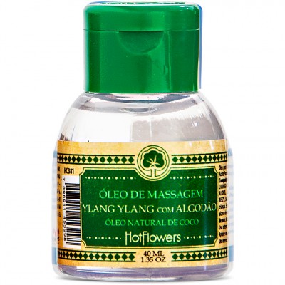 Óleo para Massagem Corporal Hot Flowers - Ylang Ylang e Algodão - 40ml