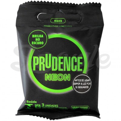 Preservativo Prudence Neon - 3 Unidades