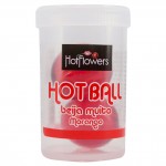 Hot Ball Comestível Beija Muito Morango - 4g - Hot Flowers