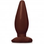 Plug Anal Cônico 3,11 x 3,5 cm - Chocolate