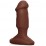 Plug Anal e Vaginal Mini Pênis 11 x 3 cm - Chocolate
