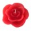 Vela Decorativa em Formato de Rosa - Vermelha